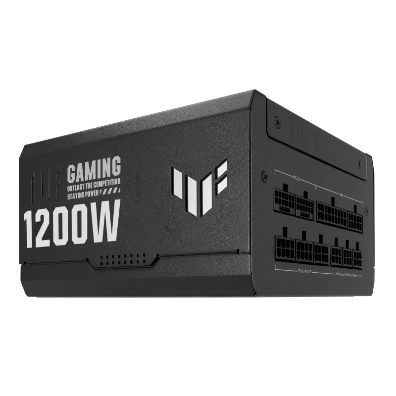 ASUS TUF Gaming 1200W Fully Modular Power Supply, 80 Plus Gold Certification, ATX12V, 135mm Axial Tech Fan Black ASUS TUF Gaming 1200W Fully Modular Power Supply, 80 Plus Gold Certification, ATX12V, 135mm Axial Tech Fan Black